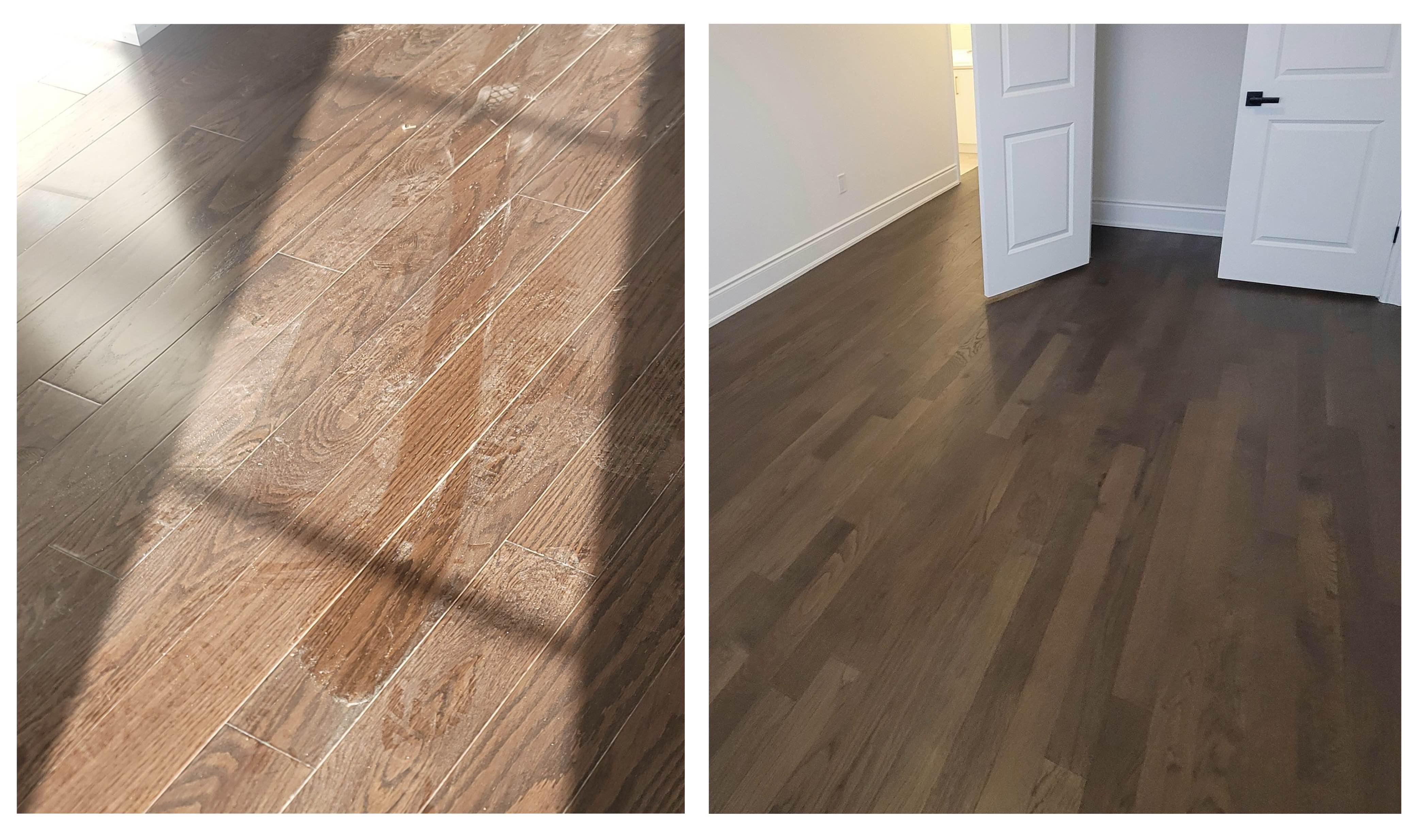 Clean polished floor